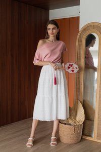 Cassie Multi Way Knit Top in Pink (XXL)