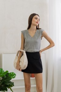 Zoriana Pocket Skort in Black (XS)