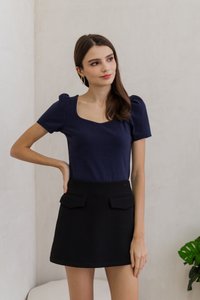 Zoriana Pocket Skort in Black (XS)