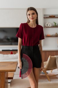 Jazmine Tailored Shorts in Black (XS)