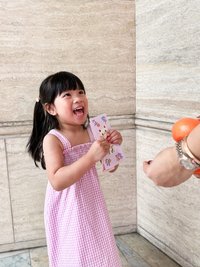 Everleigh Smocked Gingham Kids Dress in Pink