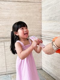 Everleigh Smocked Gingham Kids Dress in Pink