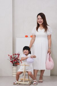 Jewel Peterpan Smocked Kids Dress in White
