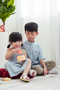 Maxine Button Down Kids Shirt in Blue