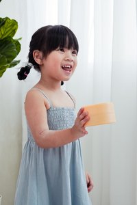 Maxine Camisole Smocked Kids Dress in Blue