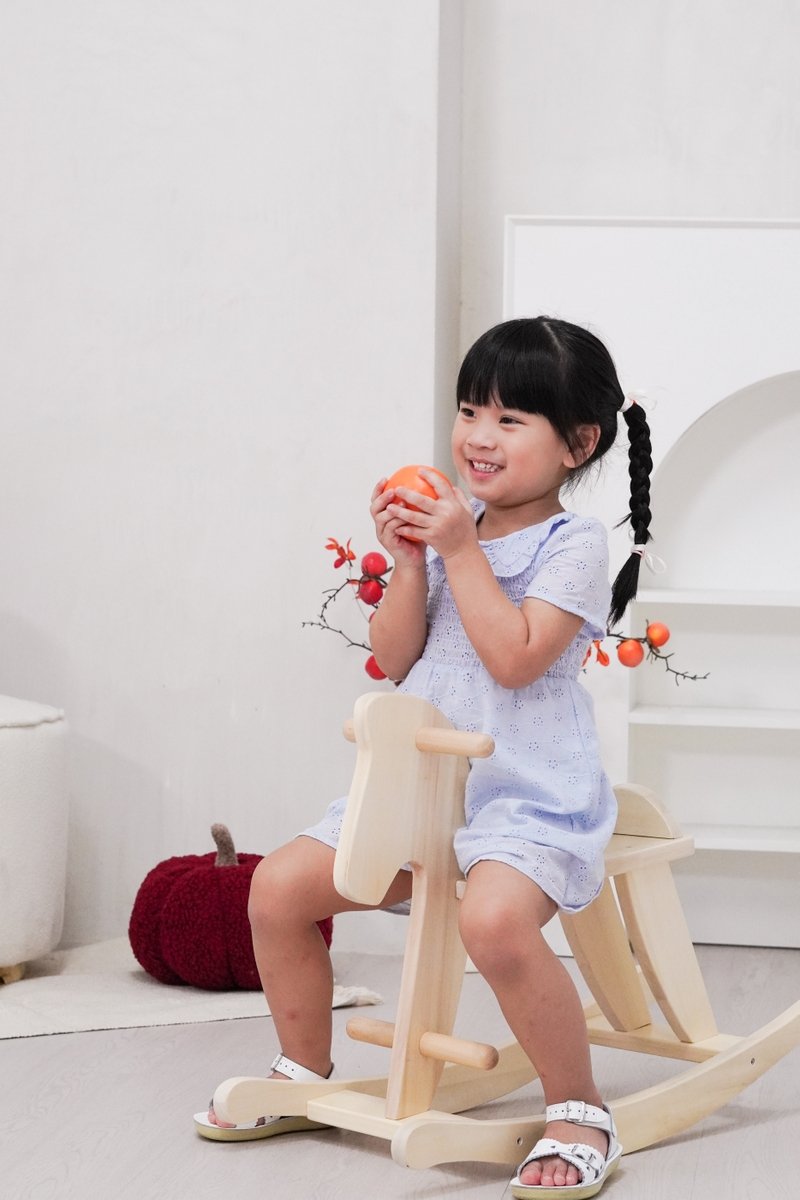 Jewel Peterpan Smocked Kids Dress in Powder Blue