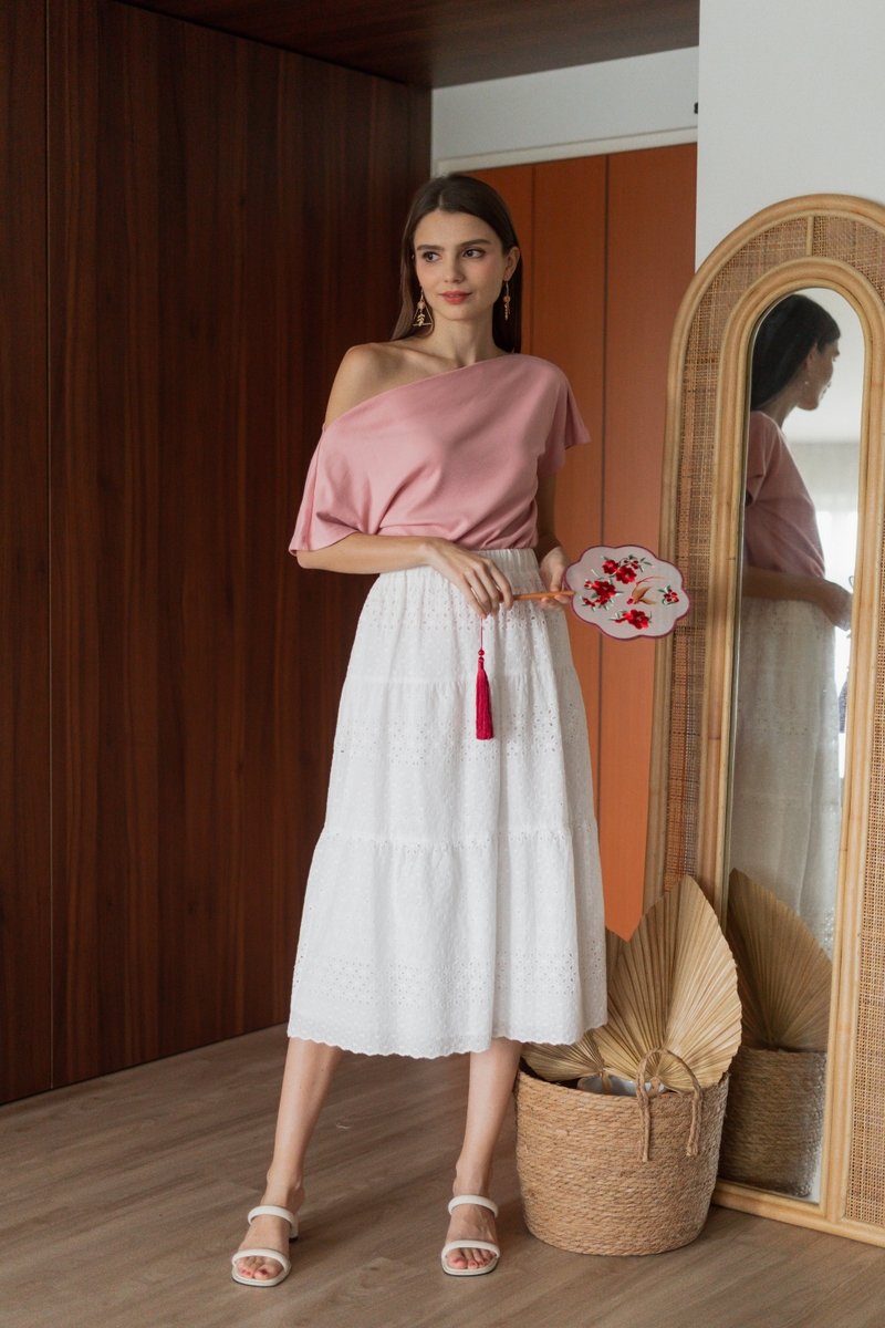 Cassie Multi Way Knit Top in Pink (XXL)