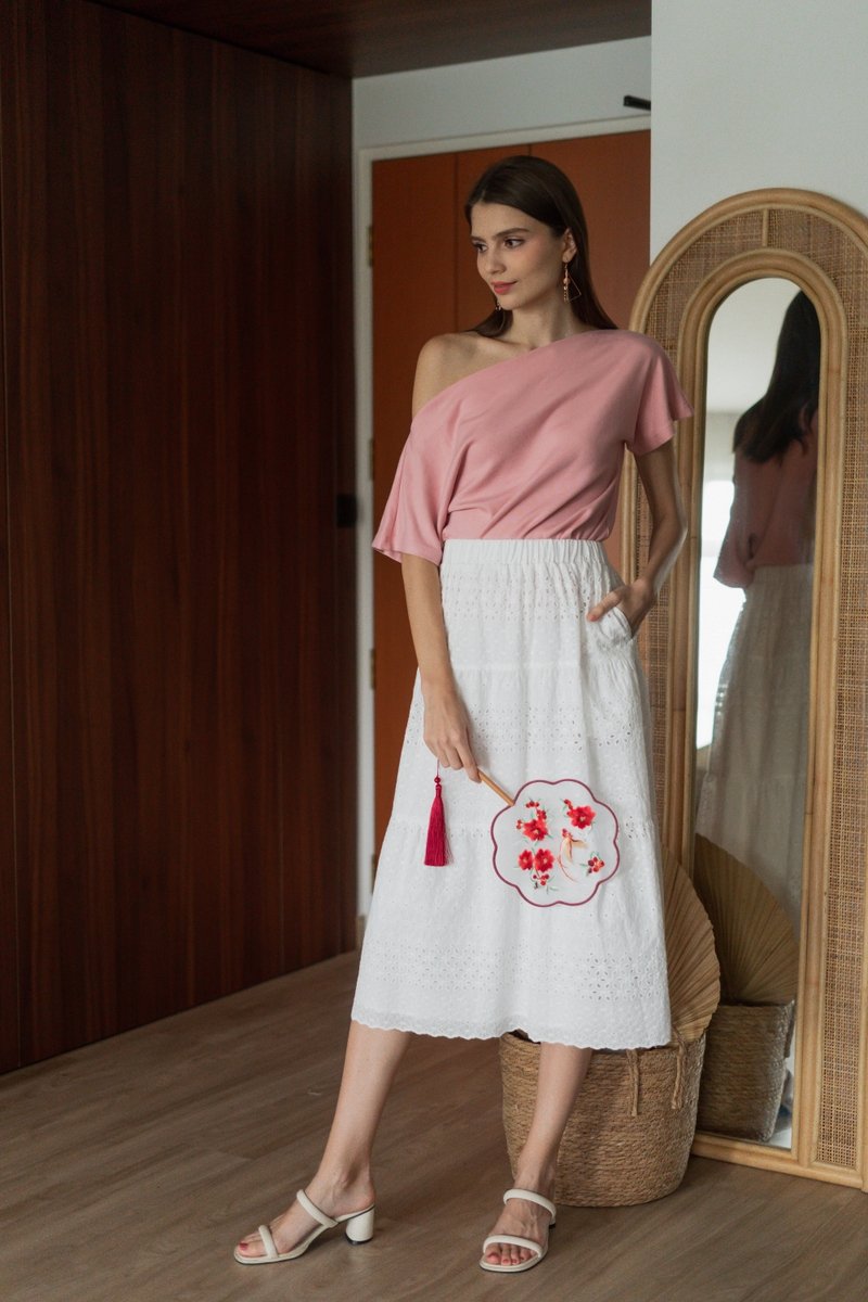 Cassie Multi Way Knit Top in Pink (XXL)