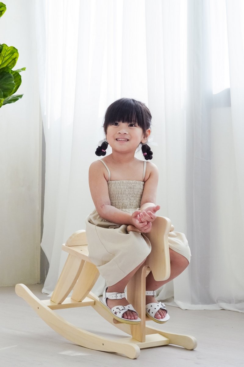 Maxine Camisole Smocked Kids Dress in Sand