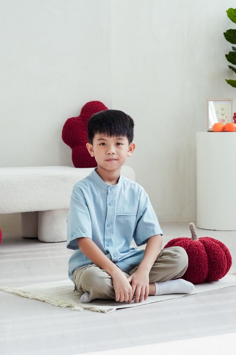 Maxine Button Down Kids Shirt in Blue