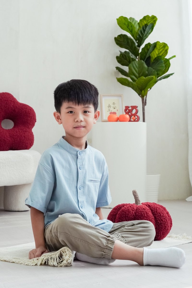 Maxine Button Down Kids Shirt in Blue