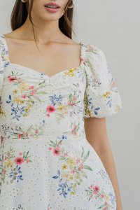 Lulee Sweetheart Dress Romper in White (S)