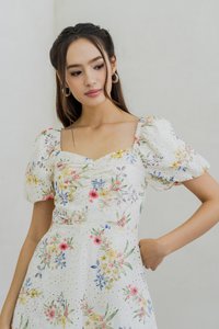 Lulee Sweetheart Dress Romper in White (S)