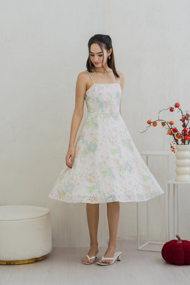 Jessamine Camisole Midi Dress in Pastel