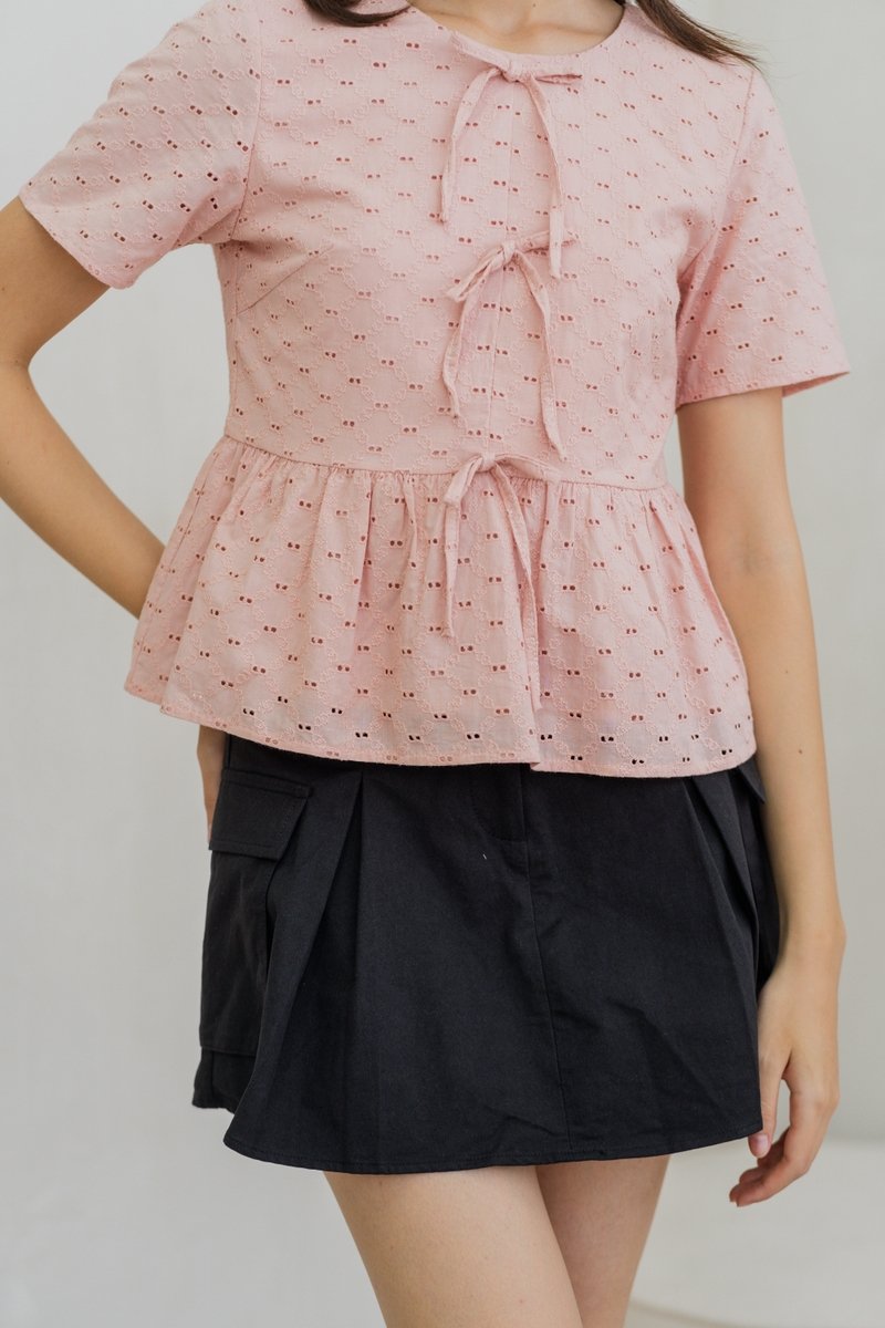 Meara Cargo Skort in Black (XS)
