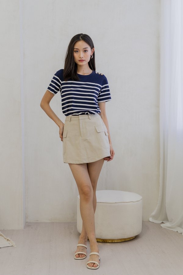 Cleo Cargo Skort In Sand (XS)