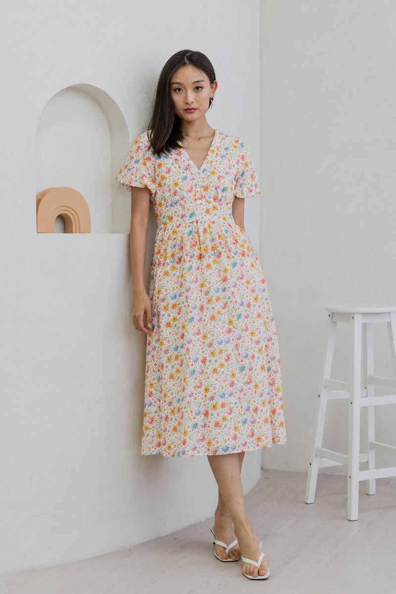 Alice Floral Eyelet Maxi Dress (XL)