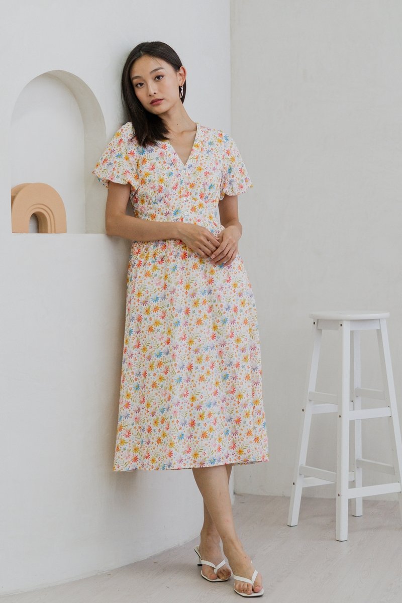 Alice Floral Eyelet Maxi Dress (XL)