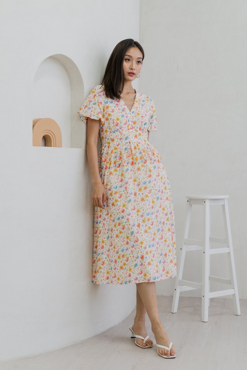 Alice Floral Eyelet Maxi Dress (XL)