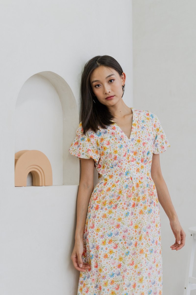 Alice Floral Eyelet Maxi Dress (XL)