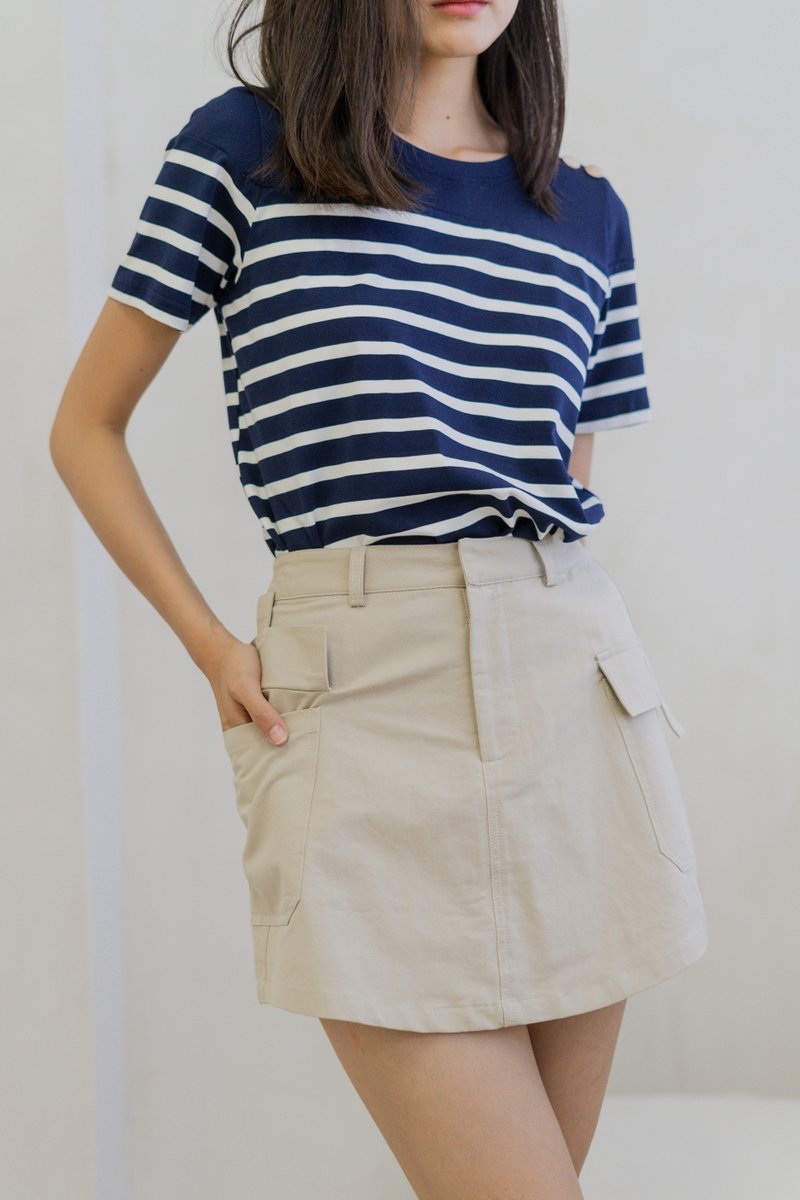 Cleo Cargo Skort In Sand (XS)