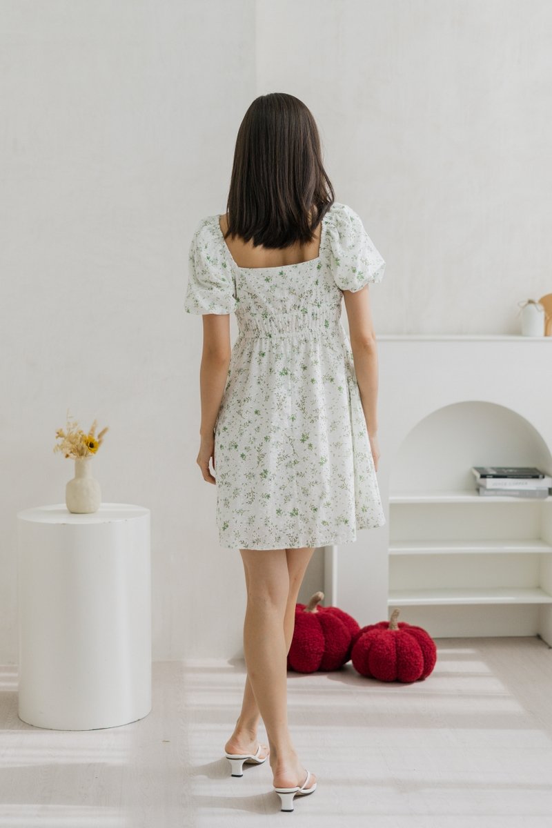 Myley Ruched Eyelet Dress (XS)