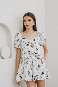 Mandy Sweetheart Eyelet Romper (XS)