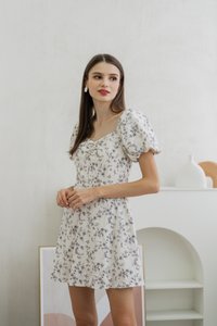 Reverie Sweetheart Eyelet Dress Romper (XS)