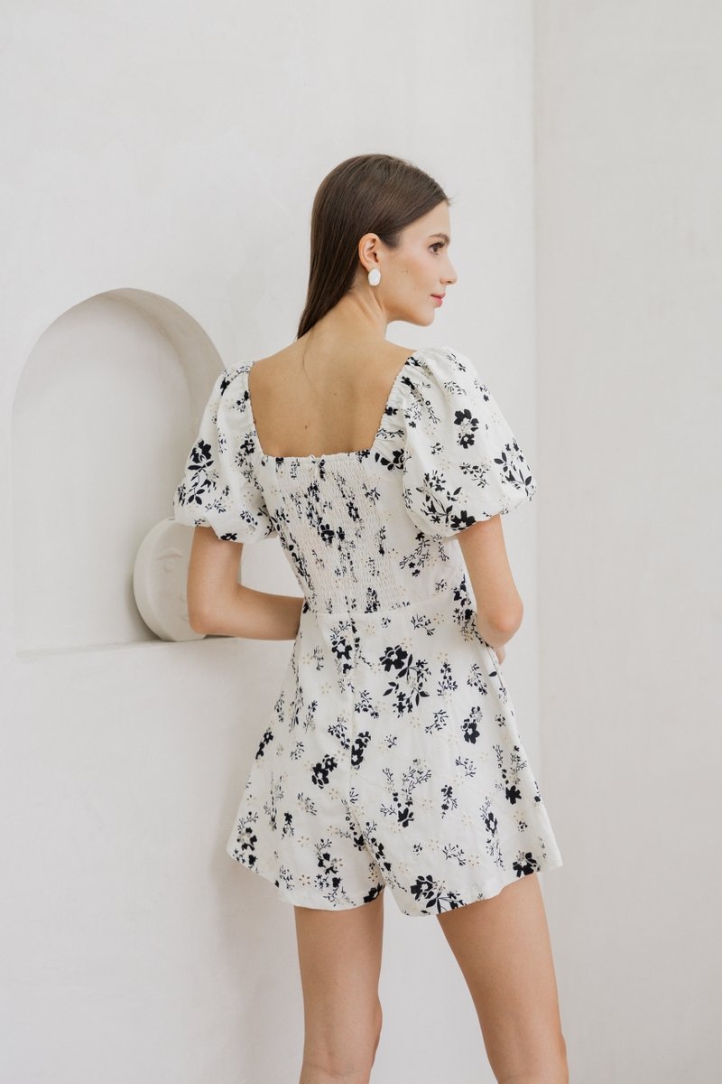 Mandy Sweetheart Eyelet Romper (XS)