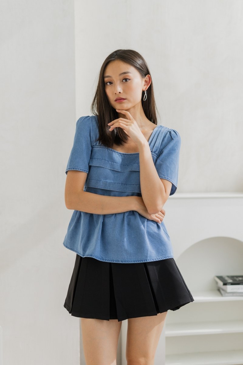 Ailani Pleated Skorts In Black (XS)