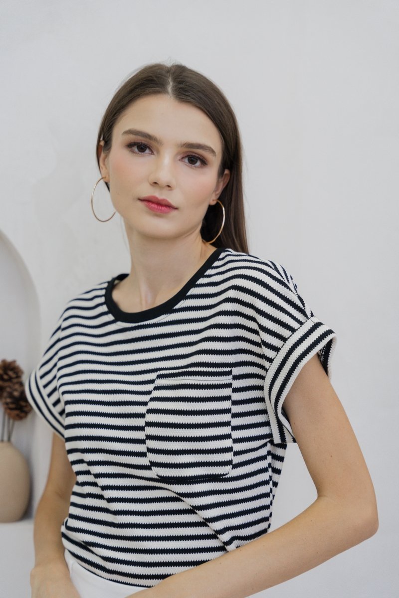 Adelaide Textured Pocket Top (XL)
