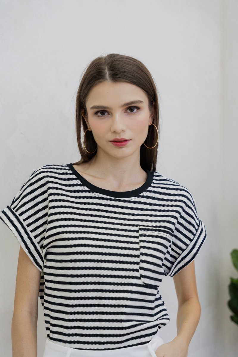 Adelaide Textured Pocket Top (XL)