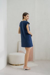 Braelynn Shift Dress In Navy (XS)