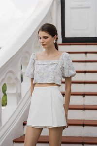 Gem Floral Printed Crop Top (XS)