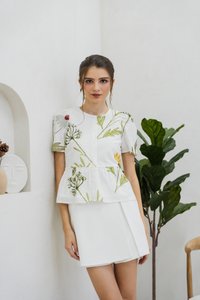 Karla Eyelet Button Top (XS)