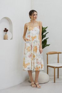 Jovie Eyelet Camisole Floral Maxi Dress (XS)