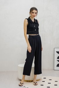 Goldie High Waisted Pants In Black (XS)