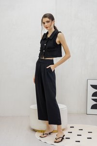 Goldie High Waisted Pants In Black (XS)