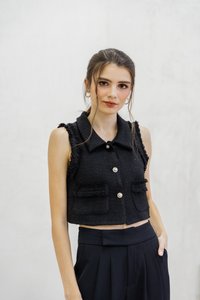 Goldie High Waisted Pants In Black (XS)