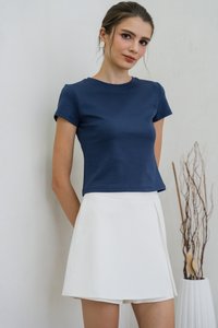 Braelynn Baby Tee In Navy