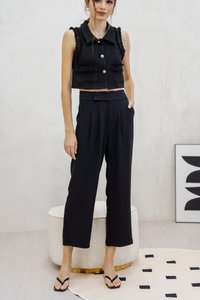Goldie High Waisted Pants In Black (XS)