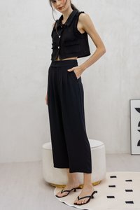Goldie High Waisted Pants In Black (XS)