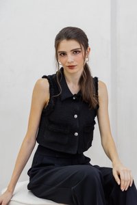 Goldie High Waisted Pants In Black (XS)