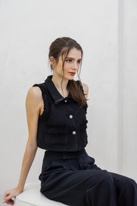 Goldie High Waisted Pants In Black (XS)