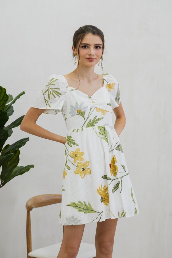 Karla Sweetheart Eyelet Dress (XS)