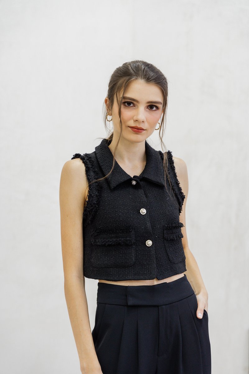 Goldie High Waisted Pants In Black (XS)