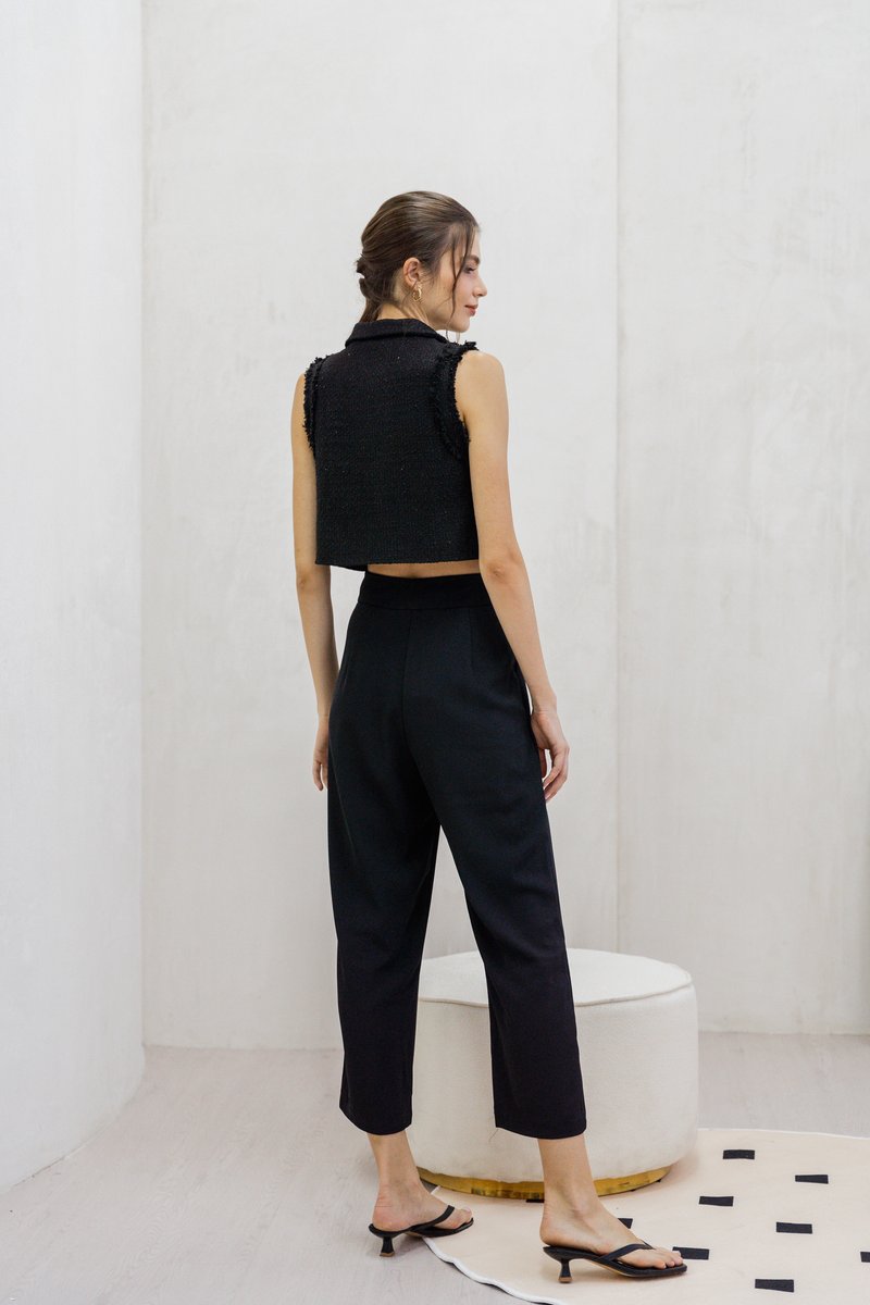 Goldie High Waisted Pants In Black (XS)