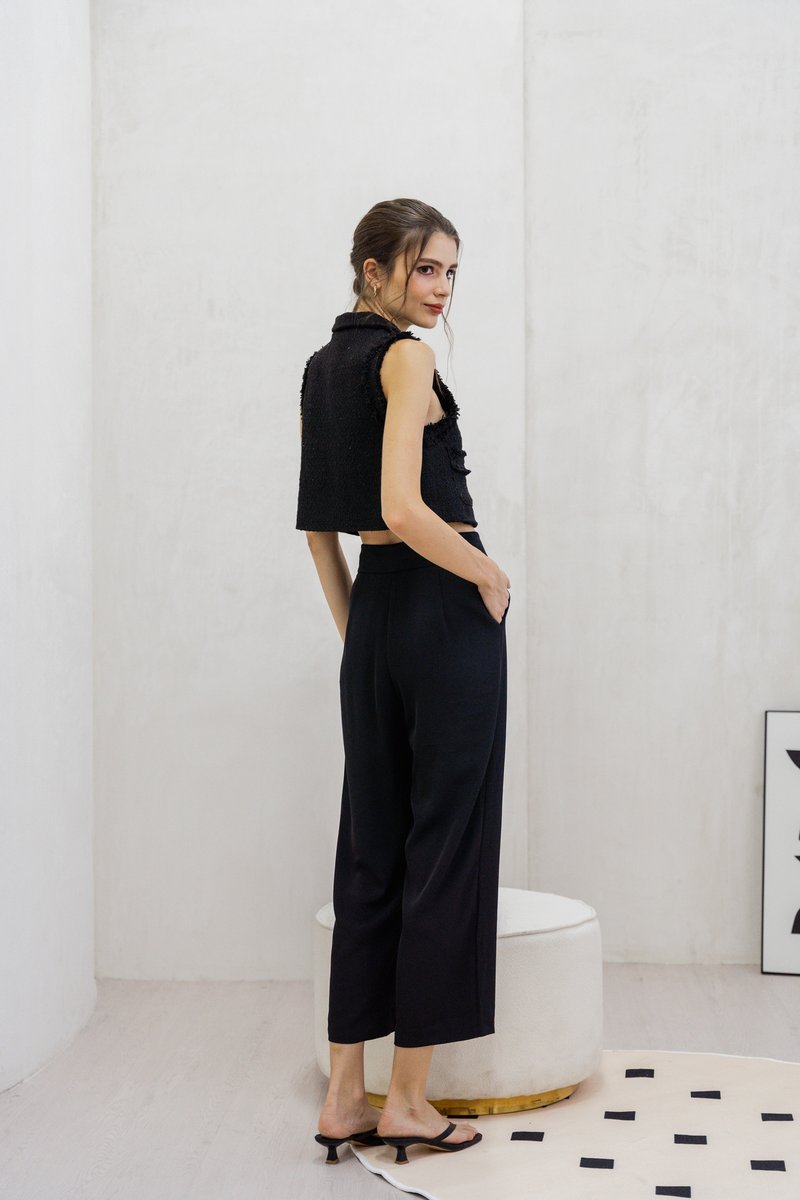 Goldie High Waisted Pants In Black (XS)