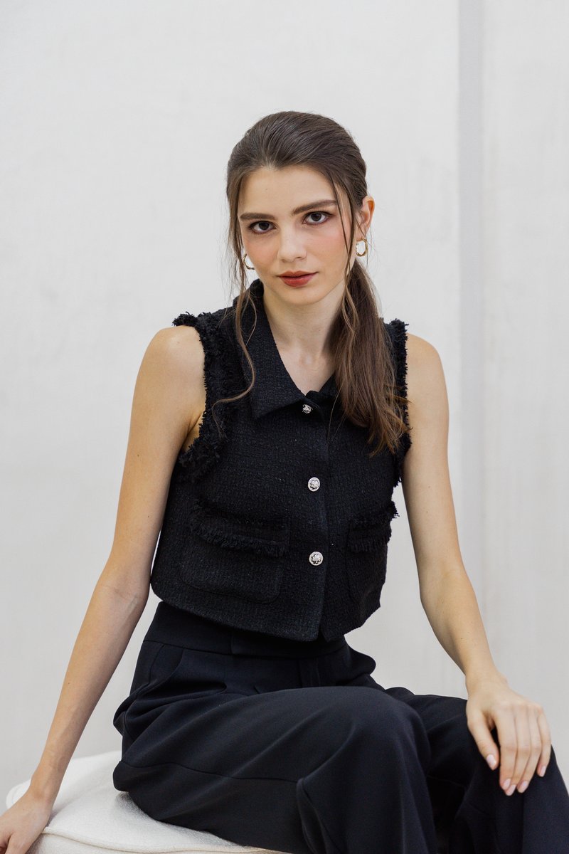 Goldie High Waisted Pants In Black (XS)