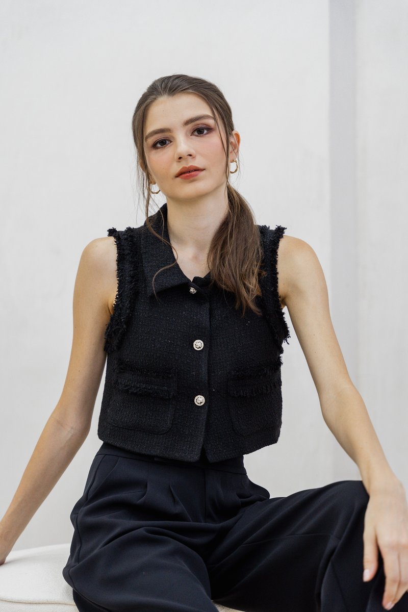 Goldie High Waisted Pants In Black (XS)